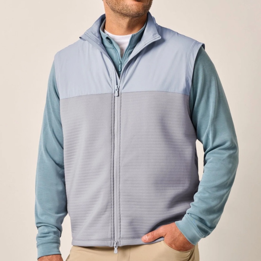 NWT Johnnie-O Culbertston Performance Mixed Media Vest